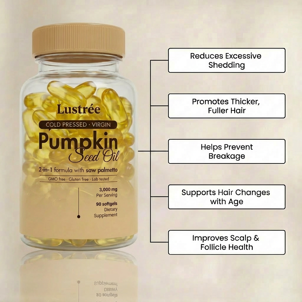 Lustrée Pumpkin Seed Oil Capsules