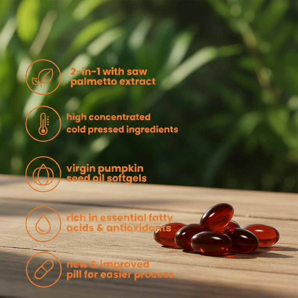 Lustrée Pumpkin Seed Oil Softgels